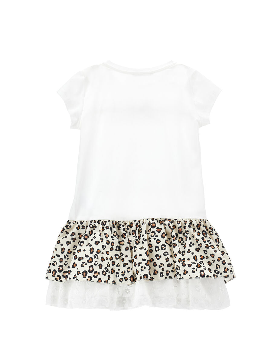 Abito jersey pizzo sangallo