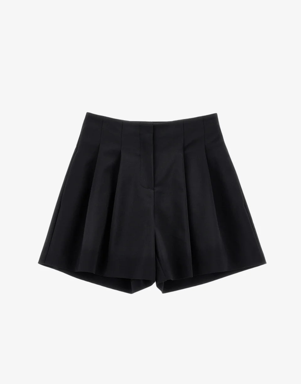 short con tasche e fusciacca a fiocco