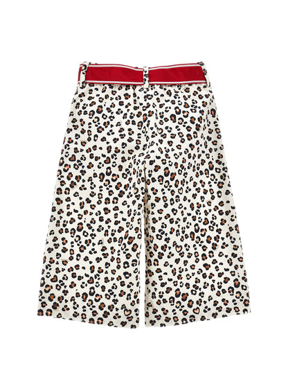 Pantaloni gabardina animalier
