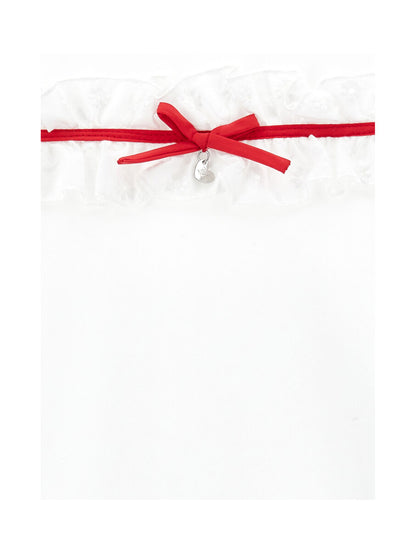 Abito jersey pizzo sangallo