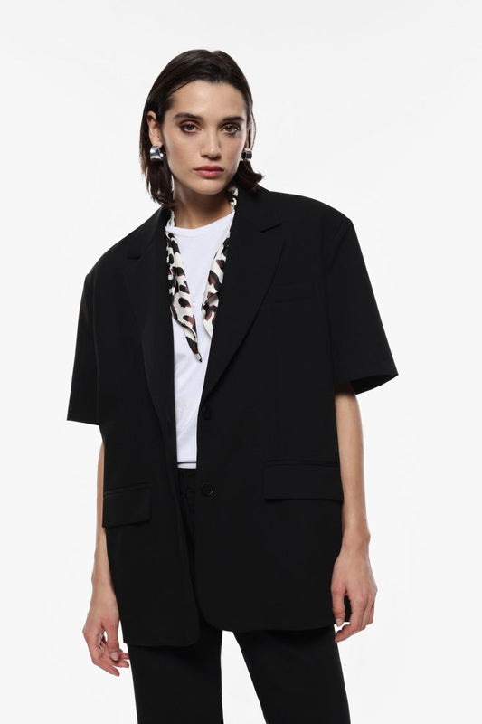 Blazer maniche corte bottoni